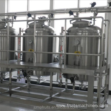 CIP cleaning system for tomato paste production line